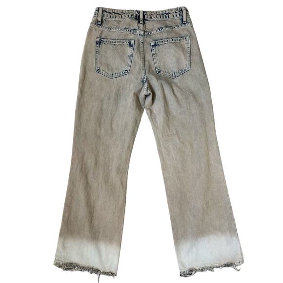 Vervet Acid Wash - Super High Rise 90s Crop Flare Jeans, Women’s 28, Grungecore - Picture 2 of 6